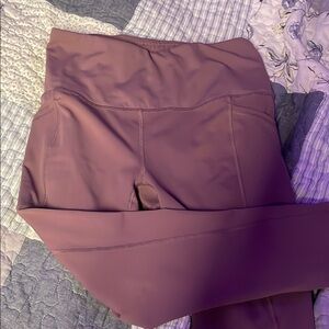 Mauve High-Waisted Leggings
